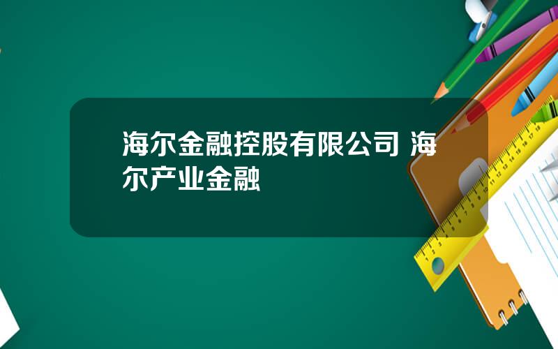 海尔金融控股有限公司 海尔产业金融